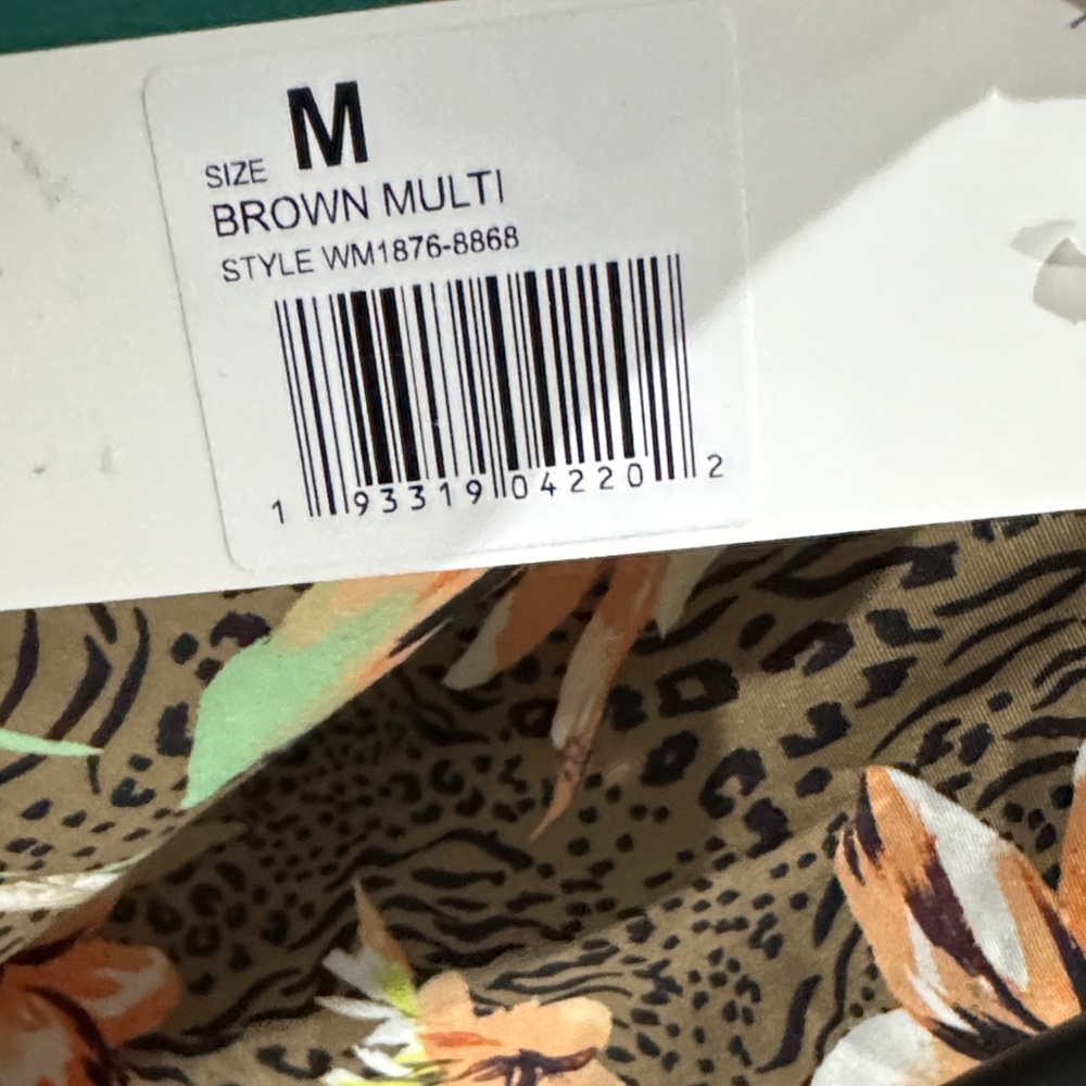 Tropical & Leopard Print One Piece Swimsuit NWT - Picture 4 of 7